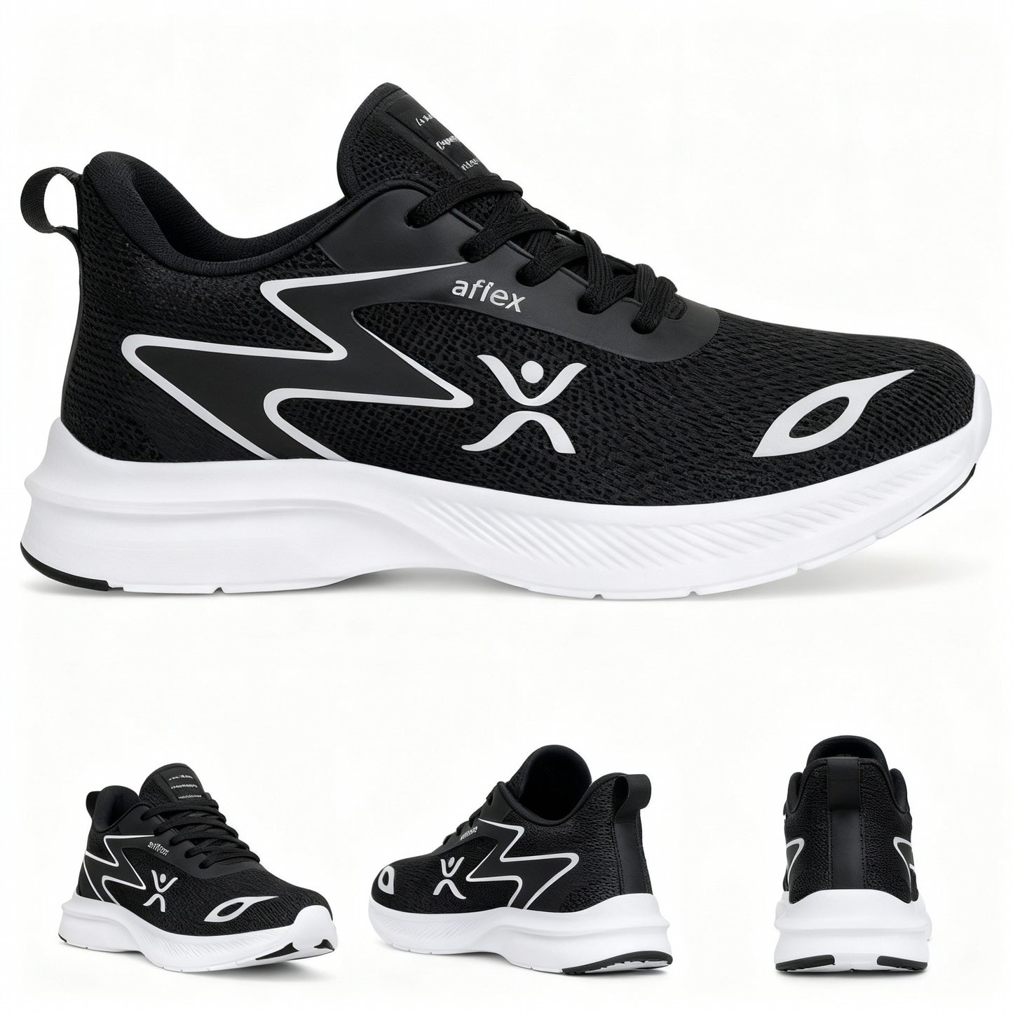 Espadrilles Airflex™ Ref:TX-2214-BLACK WHITE