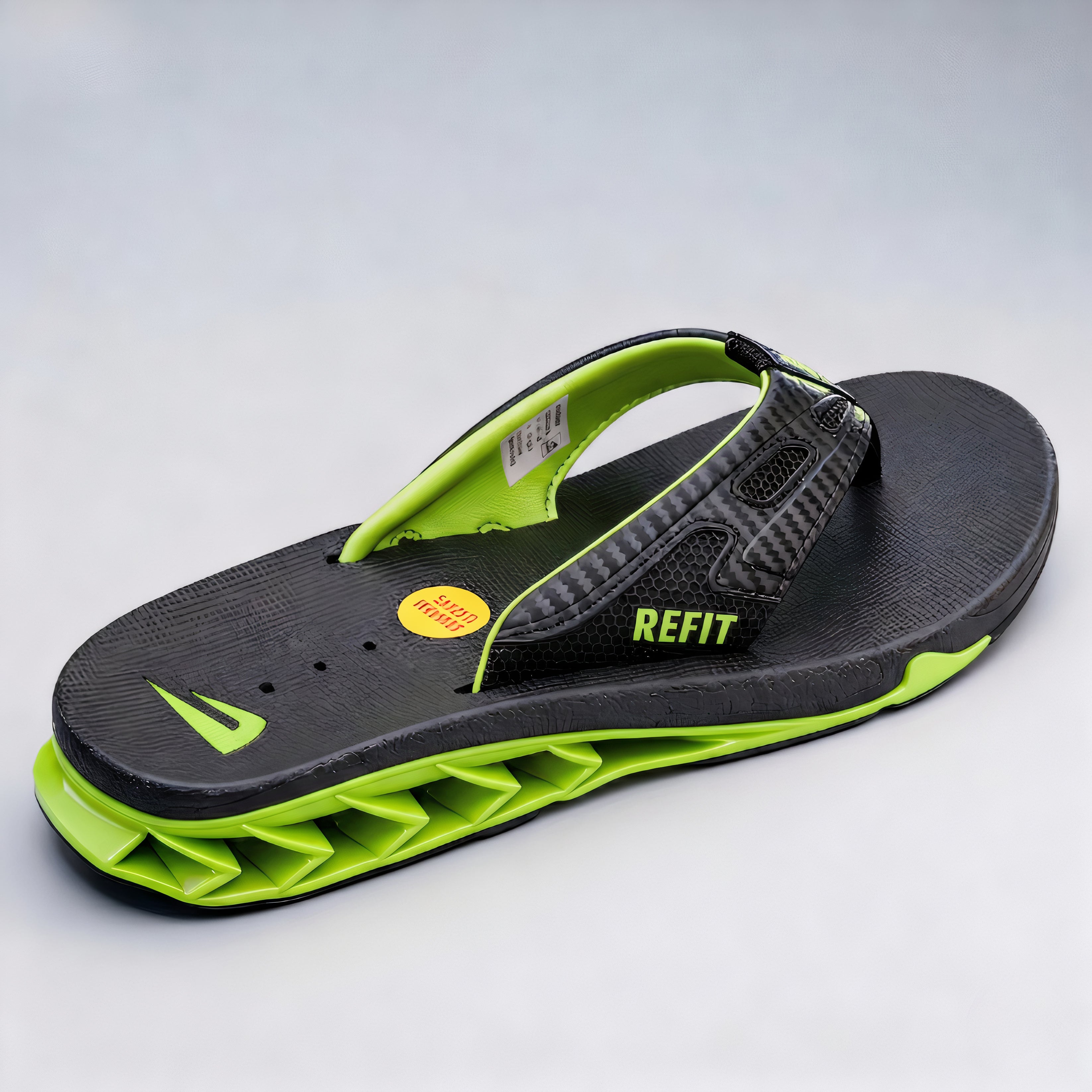 Refit Fanning   – Sandales Homme  Black / GREEN