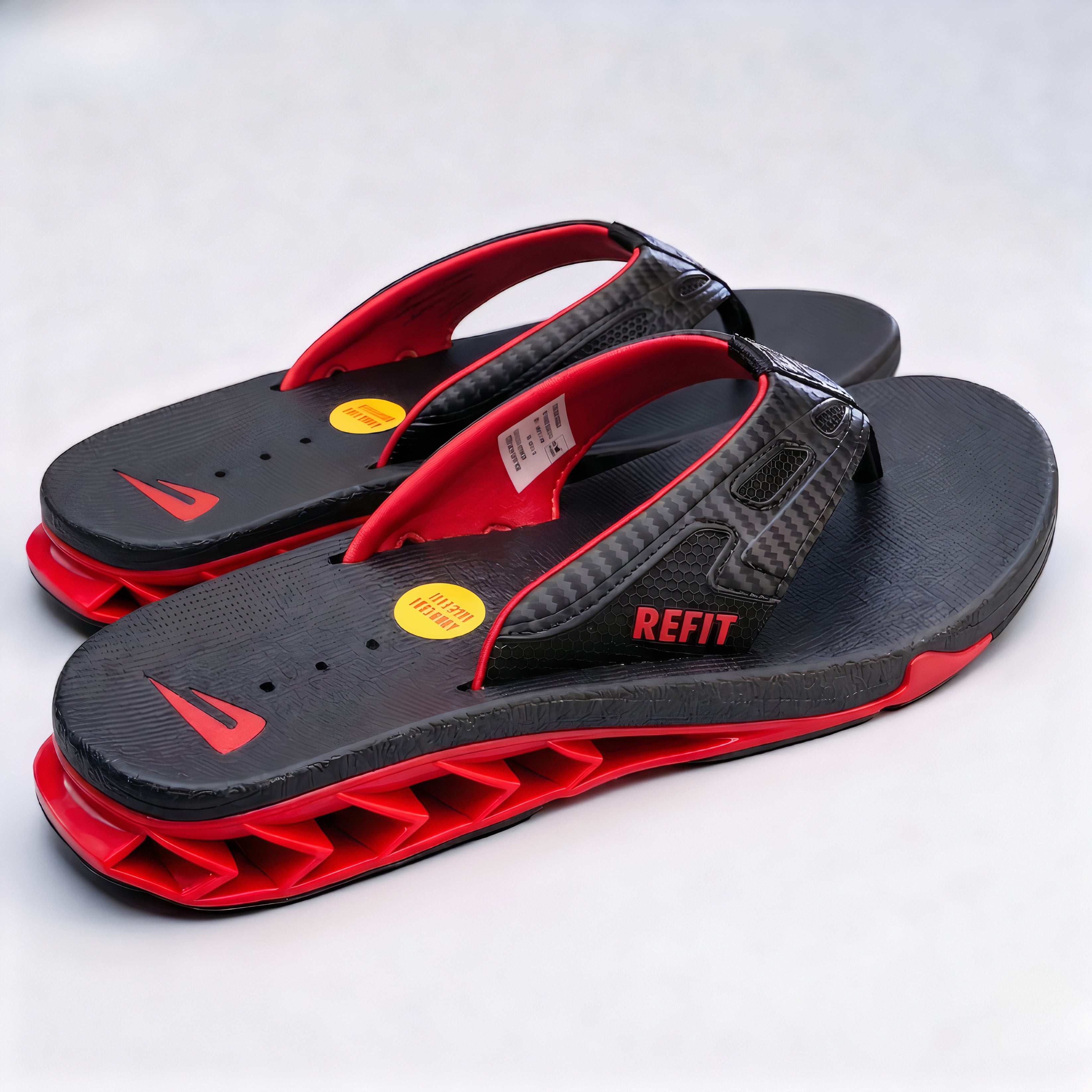 Refit Fanning   – Sandales Homme  Black / REED