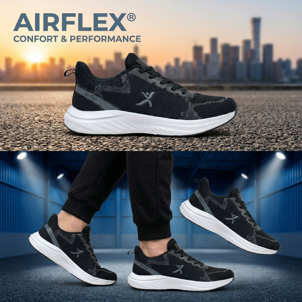 Espadrilles Airflex ™ Ref:TX-635 BLACK GRAY
