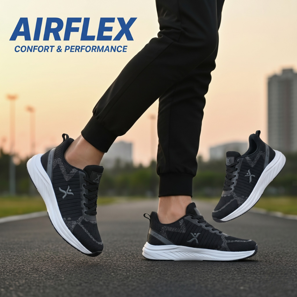Espadrilles Airflex ™ Ref:TX-635 BLACK GRAY