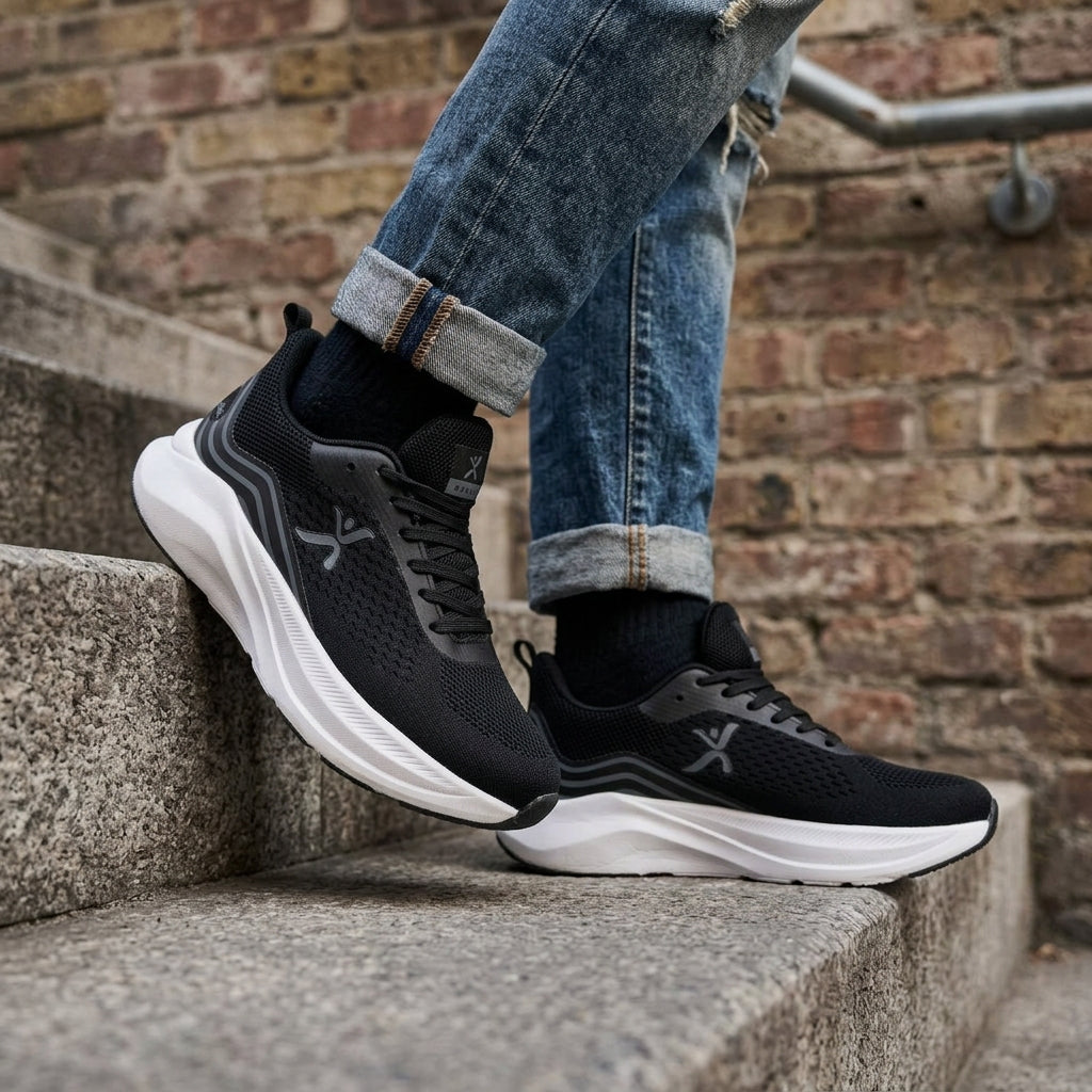Espadrilles Airflex™ Ref:TX-603-BLACK WHITE