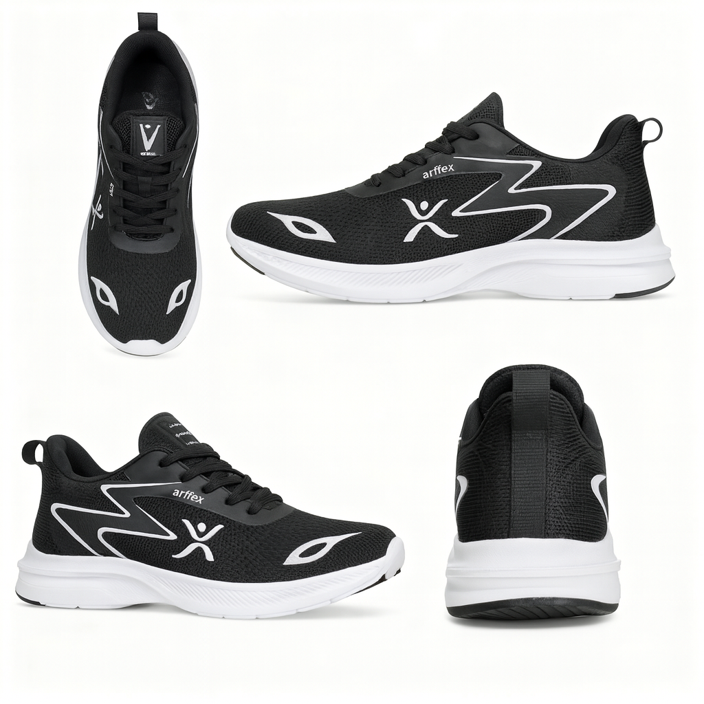 Espadrilles Airflex™ Ref:AIR001-BLACK WHITE