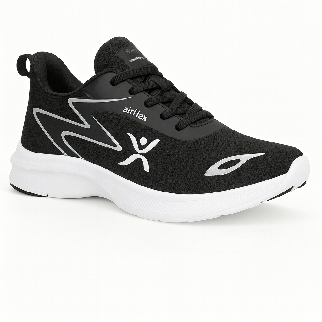 Espadrilles Airflex™ Ref:AIR001-BLACK WHITE