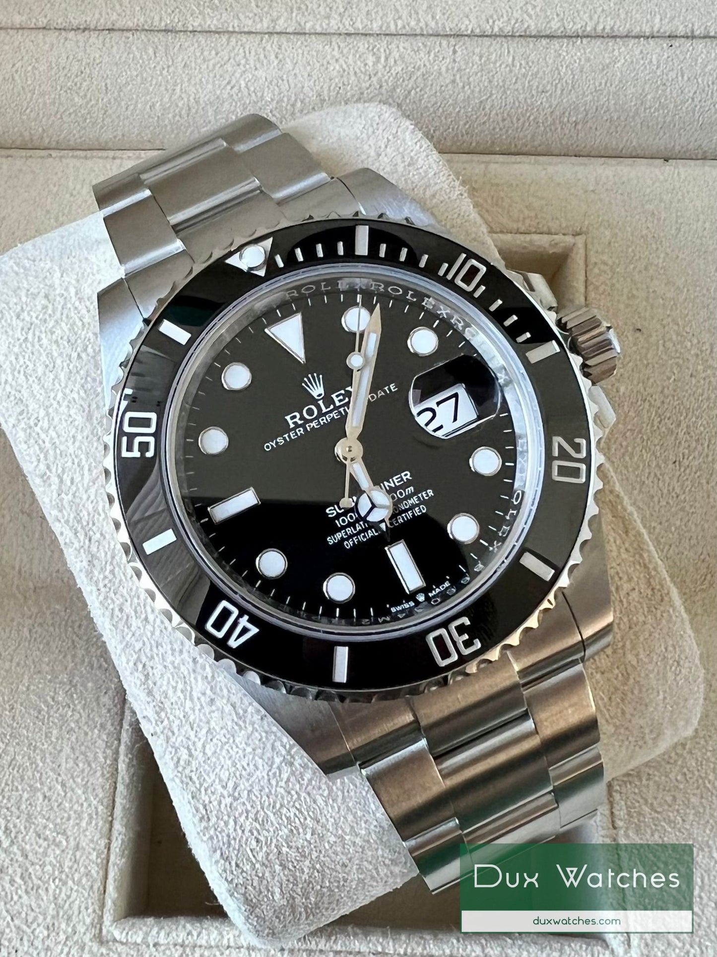 Montre Rolex Submariner 41mm Date Acier Céramique Noir Cadran Automatique Montre 126610LN