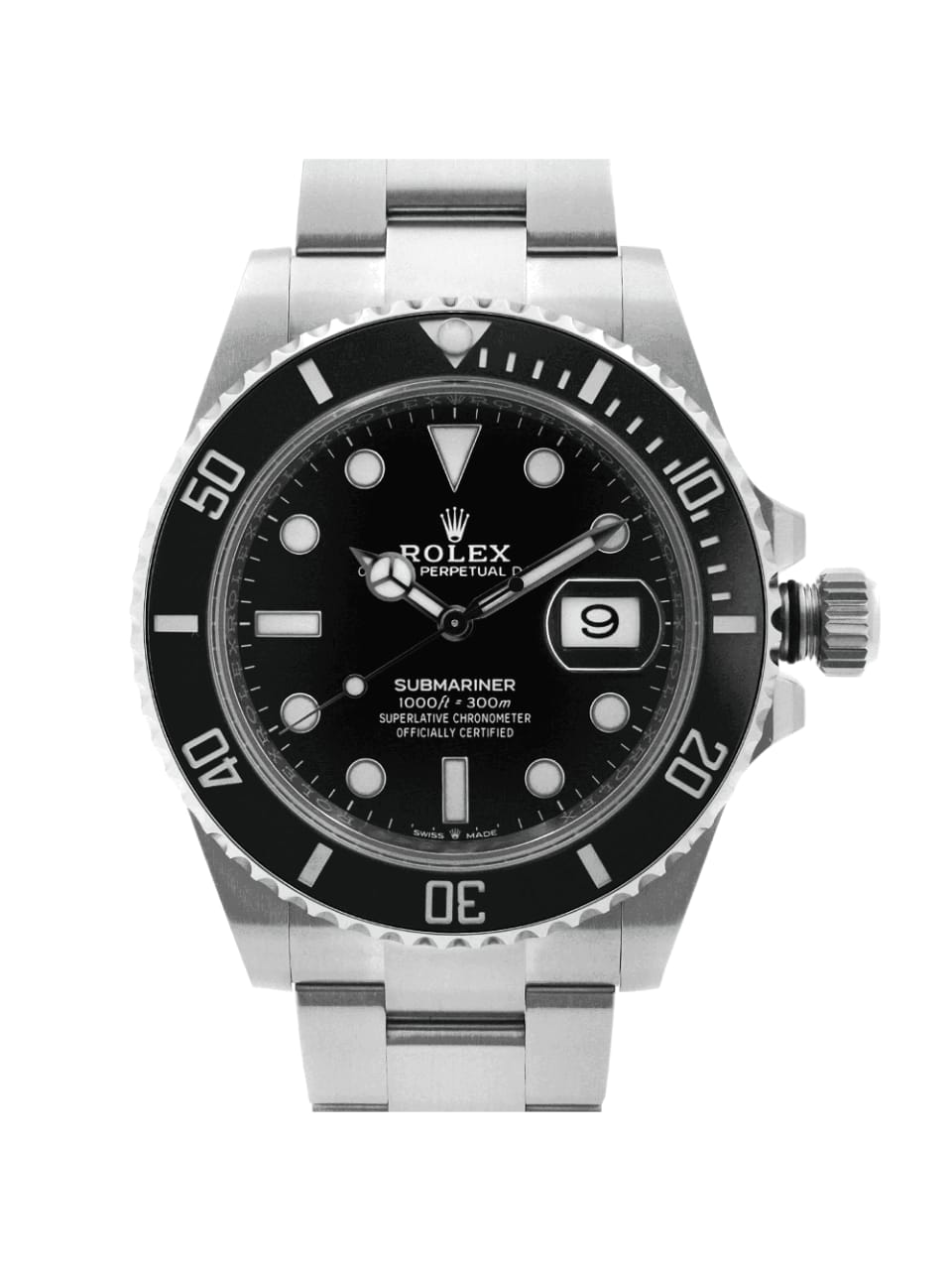 Montre Rolex Submariner 41mm Date Acier Céramique Noir Cadran Automatique Montre 126610LN