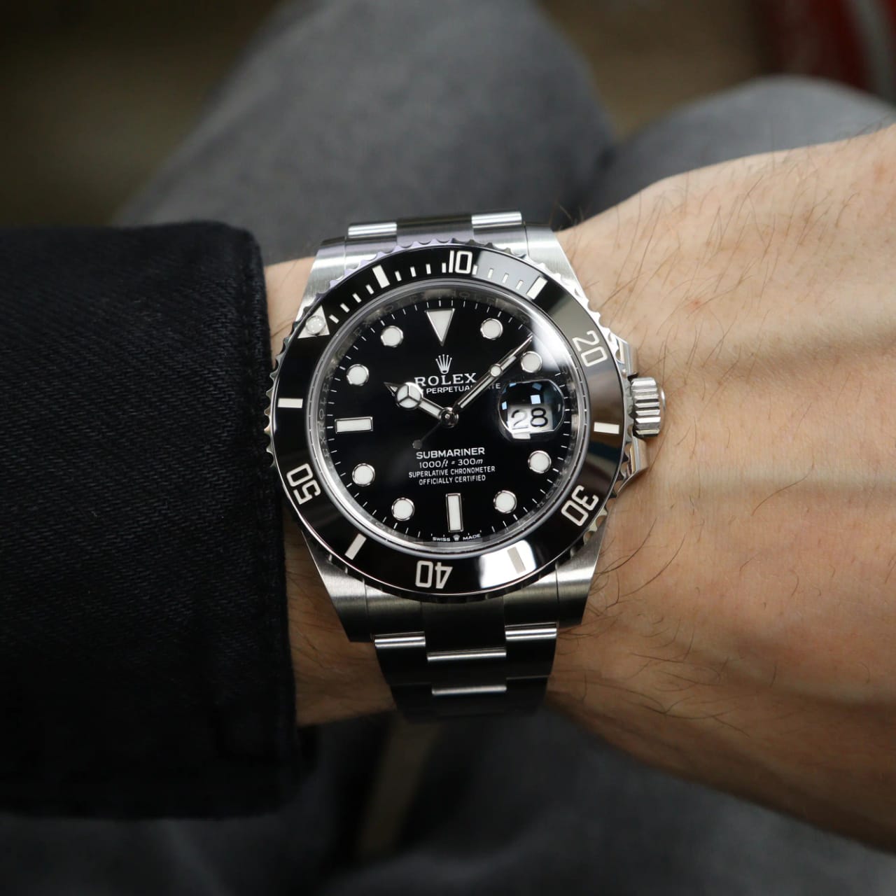 Montre Rolex Submariner 41mm Date Acier Céramique Noir Cadran Automatique Montre 126610LN