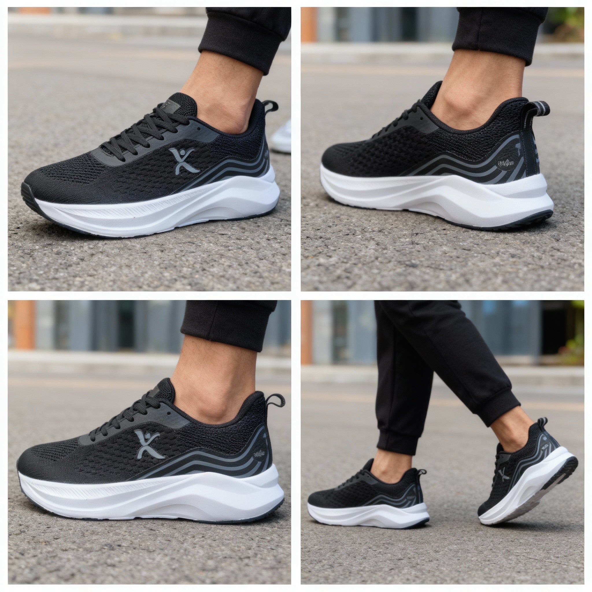 Espadrilles Airflex™ Ref:TX-603-BLACK GRAY