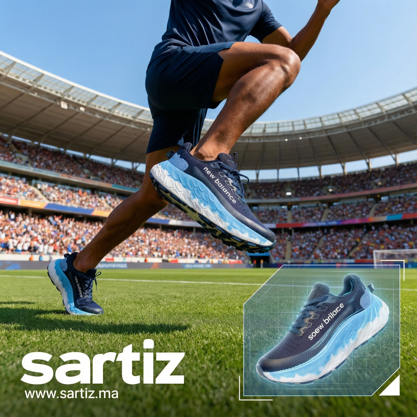 Espadrilles SARTIZ ™ Ref:NWB V3 WH -Sky Blue